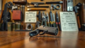 Feature the alamo 15 trigger 3 position highlighting its design and features on a wooden table.