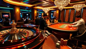 Engaging casino scene showcasing 상품권신용카드 rewards and gambling excitement.
