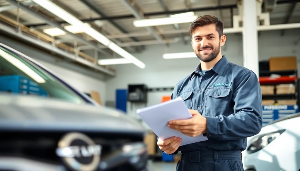 Evaluating best extended auto warranty for high mileage cars with professional mechanic in bright garage.