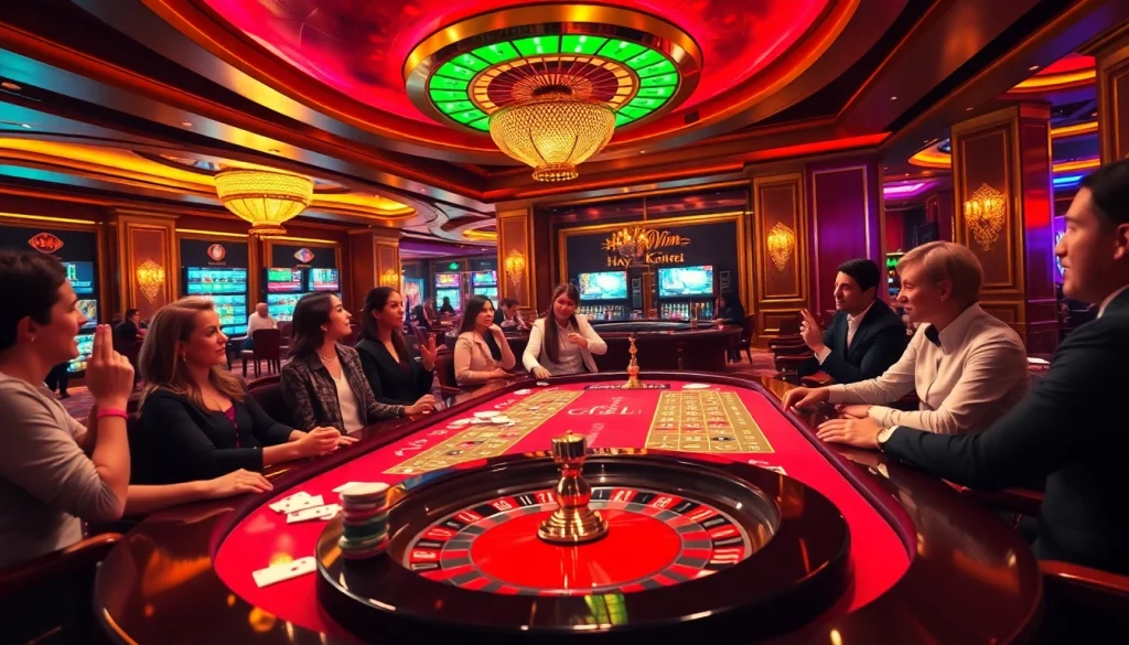 Experience the thrill of gambling with hay.win's exciting casino tables and vibrant atmosphere.