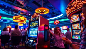 Menangkan slot deposit 1k dengan mesin slot yang menarik dan pemain yang antusias.