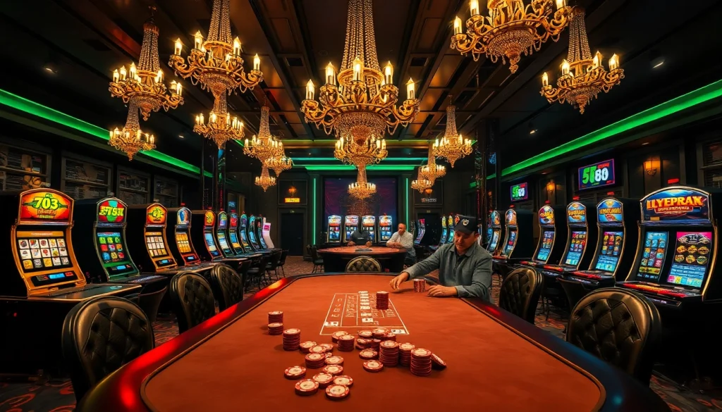Experience the thrill of gambling at five88 with vibrant slot machines and engaging poker tables.