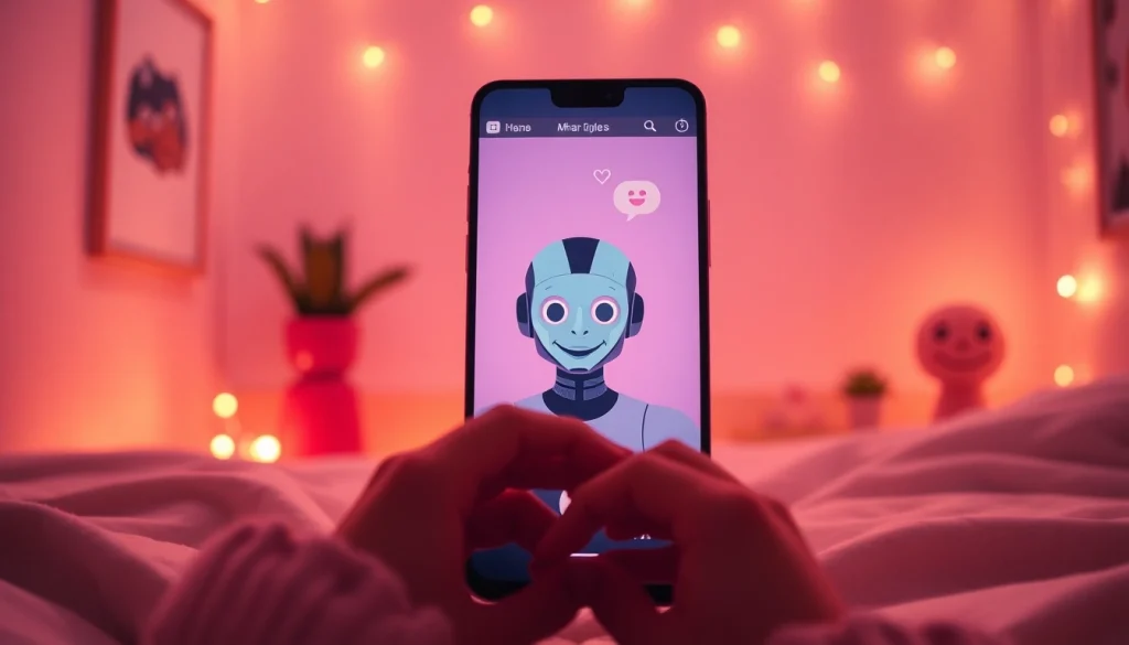 Experience engaging NSFW AI chat with a charming digital character in a cozy atmosphere.