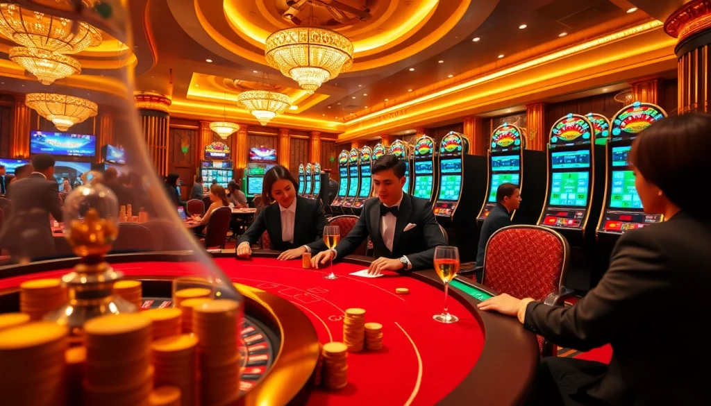 Experience the thrill of gaming at https://11bet.fashion/ with vibrant casino tables, poker chips, and dynamic players.