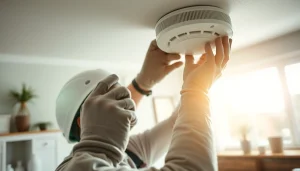 Ensure the safety of your home with a smoke detector battery installation process.