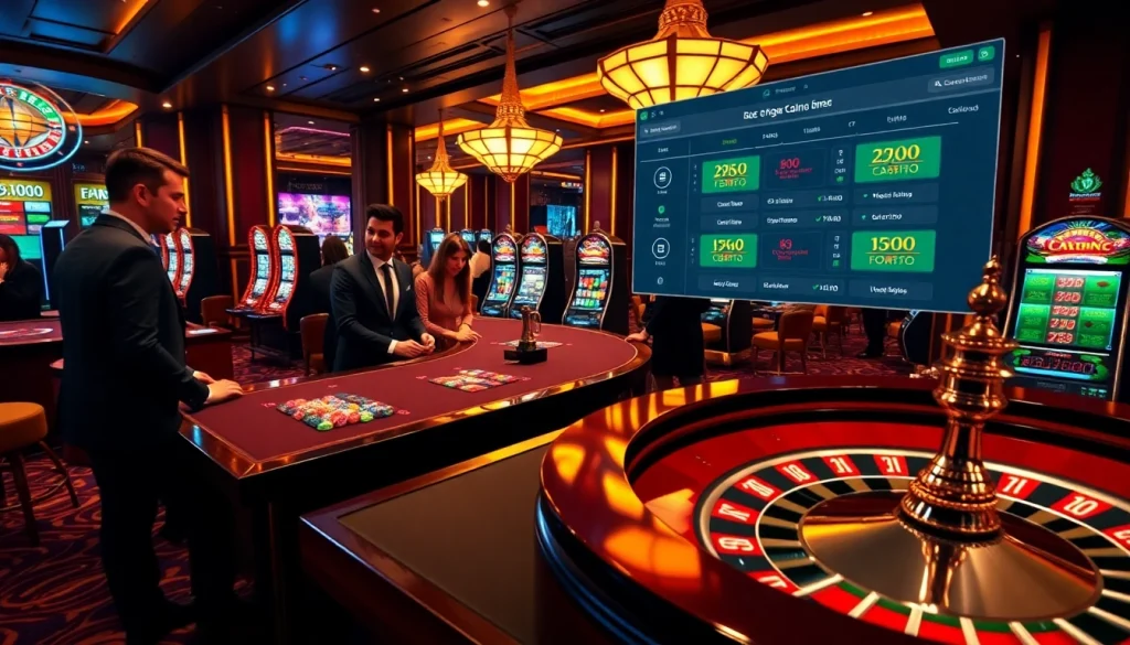Experience thrilling gameplay at i9bet with vibrant casino tables and engaging slot machines.
