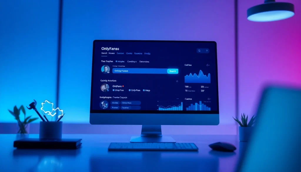 Interactive onlyfans search tool interface showcasing advanced profile discovery features.