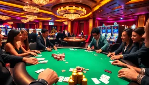 Experience the thrill of gaming at the hidden wiki official casino with vibrant chips and cards.