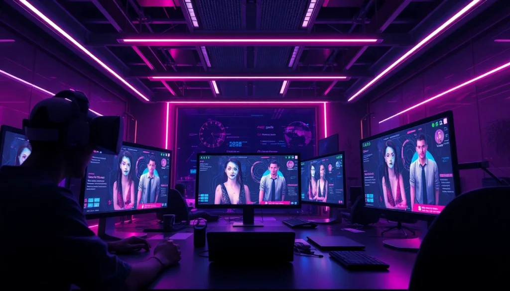 Experience the best nsfw ai in a futuristic setting with immersive technology and user interactions.