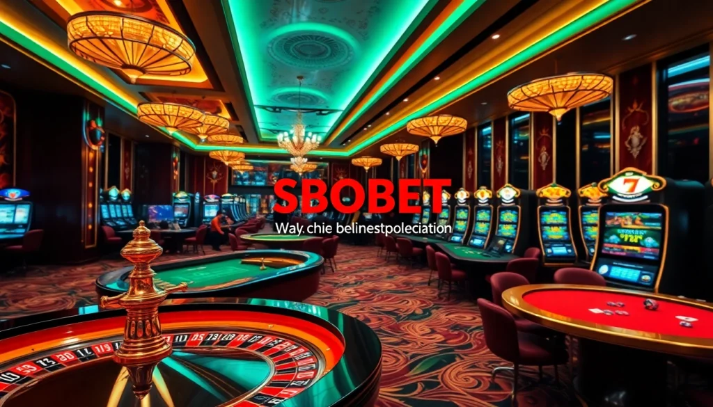 Engaging players exploring link alternatif sbobet in a luxurious online casino setting.
