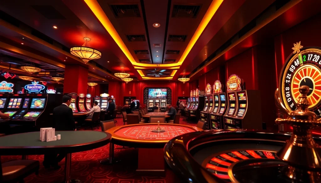 Plongez dans le luxe du meilleur casino en ligne 2026 avec des tables de jeu vibrantes et des joueurs engagés.