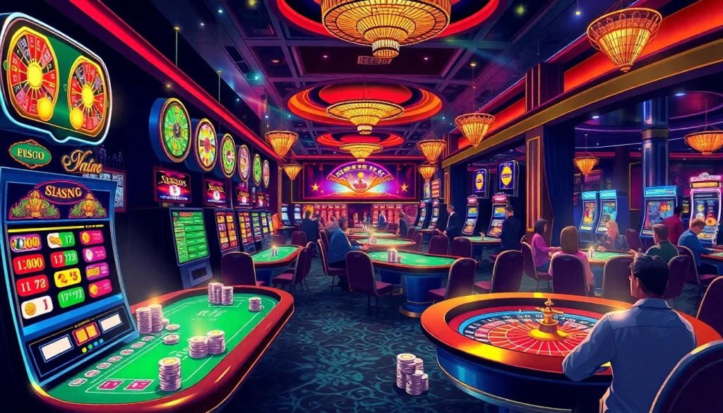 Vivez l'excitation du meilleur casino en ligne 2026 avec des tables de poker vibrantes et des machines à sous animées.
